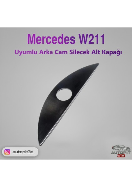 Mercedes W211 Uyumlu Arka Cam Silecek Alt Kapağı