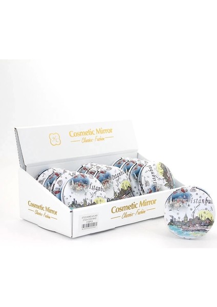 Buğz Taşlı Istanbul Tasarımı El Aynası Kalın ALK2491