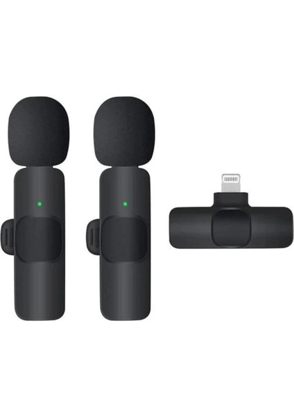 Buğz K9 2’li Lightning Kablosuz Yaka Mikrofonu