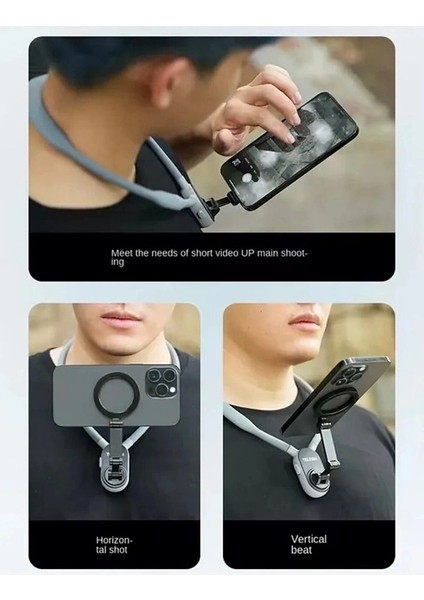 Buğz 360 Derece Ayarlanabilir Boyun Askılı Manyetik Telefon Tutucu indirimleri