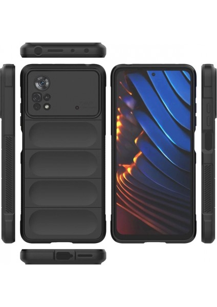 Xiaomi Poco X4 Pro 5g Kılıf Optimum Silikon - Siyah (K95) modelleri