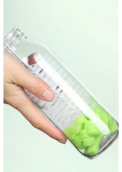 Uzun Saplı Temizlik Fırçası, Sünger Bardak Fırçası, Su Bardağı Yıkama ,süt Şişesi Temizleme Fırçası,