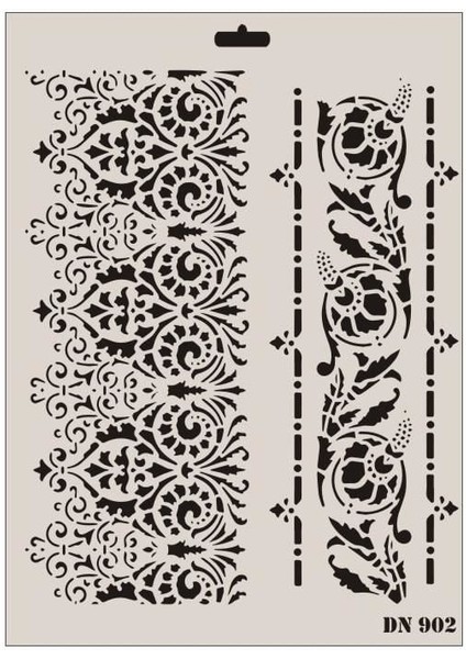Rich Dantel Seri DN-902 Stencil 35X25 cm