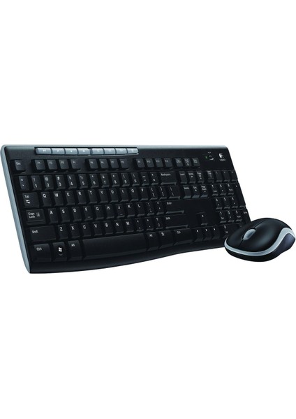 Logıtech MK270 Q Tr Kablosuz Klavye Mouse Set Siyah 920-004525