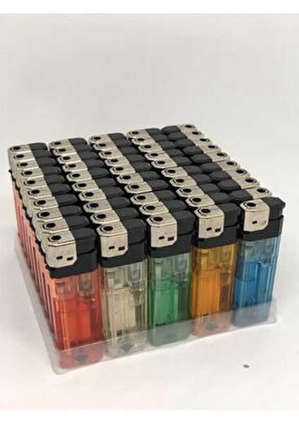 Doldurulabilir Çakmak 50 Adet Rüzgar Geçirmez Hafif Tasarım Kamp İçin Uygun modelleri