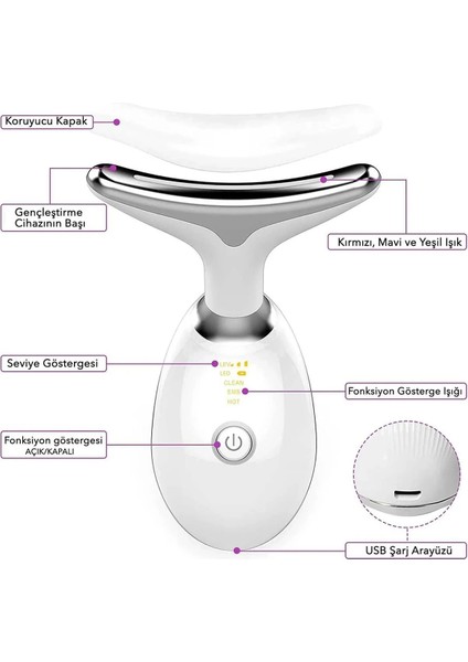 Buğz Yüz ve Boyun Kırşıklık Giderici Ems Güzellik Cihazı ( Gıdık,sarkma,kırışıklık) modelleri