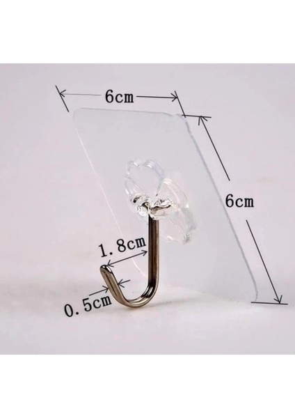 Buğz Kendinden Yapışkanlı Şeffaf Askı 5 Li Set fiyatları