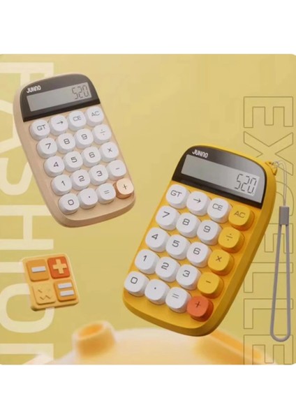 Buğz Sevimli Kare Tuşlu 10 Haneli Ldc Ekran Hesap Makinası Sarı fiyatları