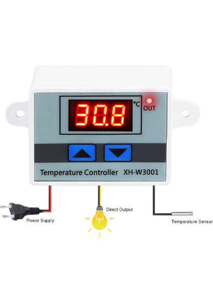 Dijital Sıcaklık Kontrol Termostatı 12V Isıtma Soğutma