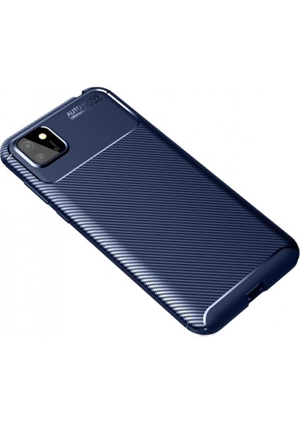 Huawei Y5P Kılıf Auto Focus Karbon Kapak - Lacivert (K95) fiyatları