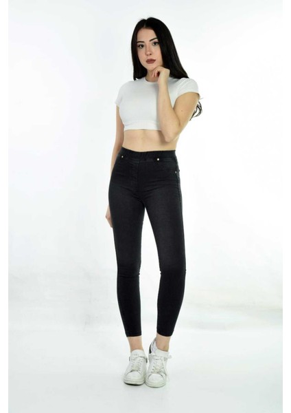 Yüksek Bel Tok Lüx Kumaş Kot Tayt Büyük Bedenli modelleri