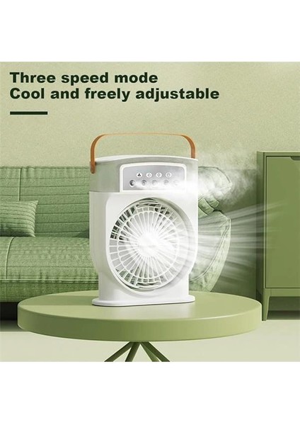Şarjlı Mini Buharlı Hava Soğutucu, Taşınabilir Portatif Mobil Sulu Klima, 3 Rüzgar Hızı, 3 modelleri