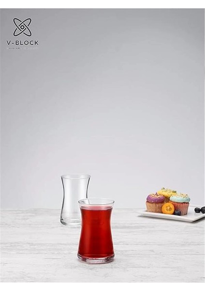 42361S00 V Block Heybeli 6'lı Çay Bardağı fiyatları