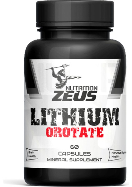 Lithium Orotate 5 Mg 60 Veggie Capsules