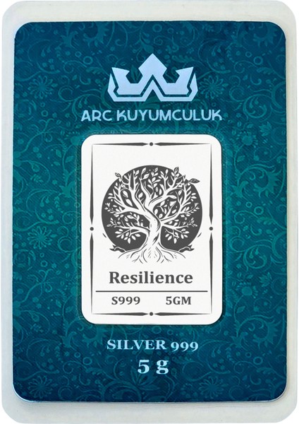 Asaleti ve Doğallığı Hissettiren Ağaç Temalı Hediyeye Özel 5 Gram 999 Ayar Gümüş Külçesi-694