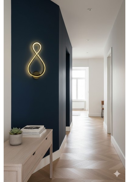 Absense-A Dekoratif Duvar Aplik Siyah 6500K