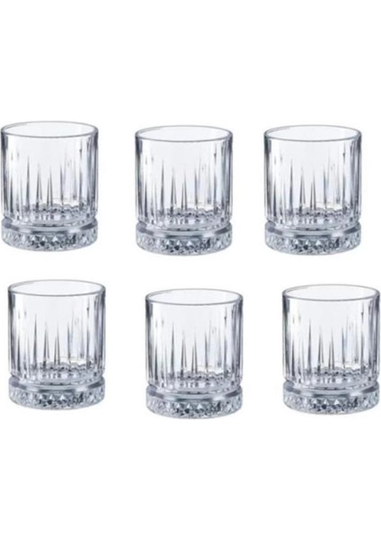 -Beyaz Kristal 6'lı Kahve Yanı Küçük Su Bardağı fiyatları