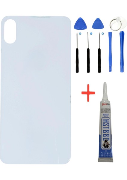 iPhone Xs Max Arka Kapak Pil Kapağı +Tamir Seti ve Yapıştırıc Hediye