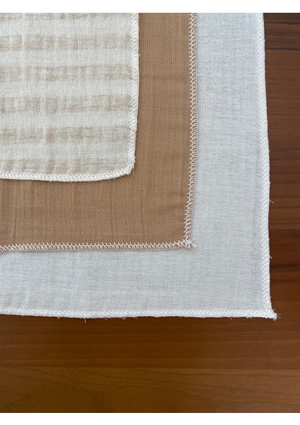 10'lu Müslin Bebek Ağız Mendili,ter Bezi %100 Pamuk 25X25 cm modelleri