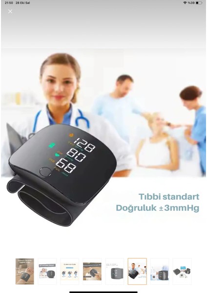 Konuşan Sesli Şarjlı Tansiyon Aleti Profil Kayıtlı LCD Dokunmatik Ekran indirimleri