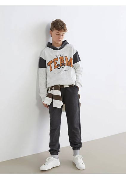 Lcw Kids Gri Kapüşonlu Erkek Çocuk Eşofman Takım