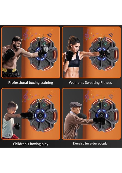 Buğz Bluetooth Hoparlör Özellikli Duvar Boks Makinesı 9 Mod Seviye Ayarlı Müzikli Boks Makinesı