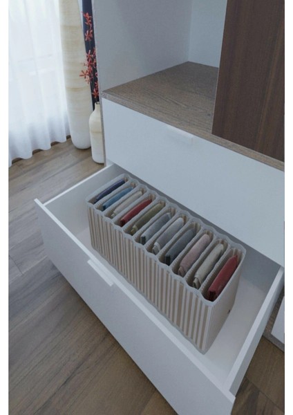 11 Bölmeli Dolap Ve Çekmece Içi Düzenleyici Akordiyon Organizer M-00500 (1 Adet) indirimleri