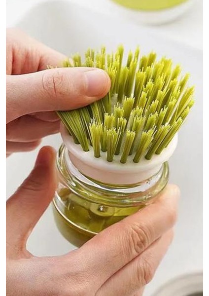 Standlı Mutfak Fırçası Bulaşık Fırçası Sabun Hazneli Temizleme Fırçası Bulaşık Yıkama Fırçası fırsatları