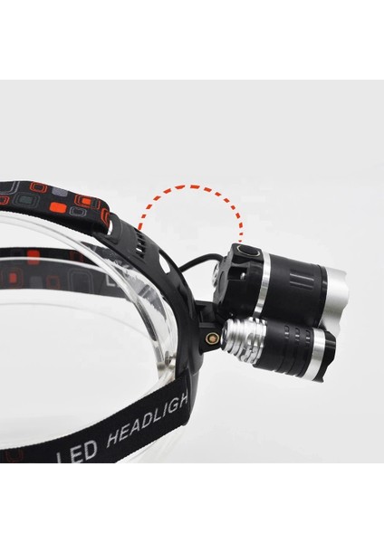 Buğz 3 Başlıklı Şarjlı Kafa Feneri WT-256 modelleri