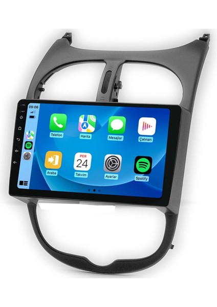 M-T-C 632 Serisi Peugeout 206 2007-2014 6+64GB Multimedya Teyp
