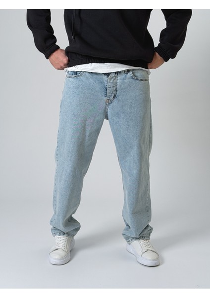 Buz Mavisi Erkek Baggy Kot Pantolon COC2528 fiyatları