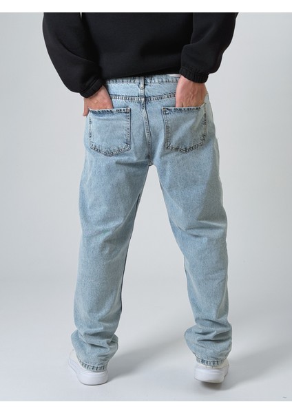 Buz Mavisi Erkek Baggy Kot Pantolon COC2528 indirimleri