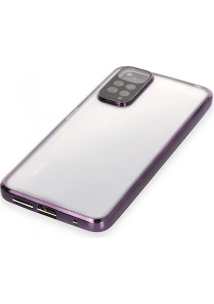 Xiaomi Redmi Note 11 Kılıf Razer Lensli Silikon - Mor (K95) fırsatları