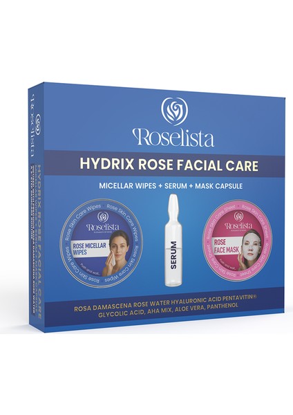 Gül Özlü Yüz Bakım Seti (Hydrix Rose Facial Care) 2’li Set