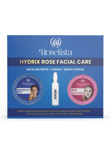Gül Özlü Yüz Bakım Seti (Hydrix Rose Facial Care) 2’li Set modelleri