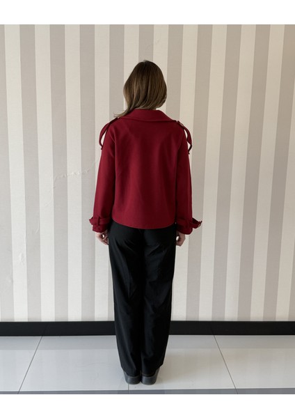 Isa Oversize Kaşe Kruvaze Kaban Ceket Kadın Mont indirimleri