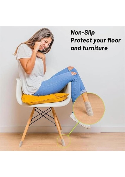 Sandalye ve Masa Ayak Koruyucu Keçe Kaymaz Bant, Mobilya Ayak Pedi, Kendinden Yapışkanlı modelleri