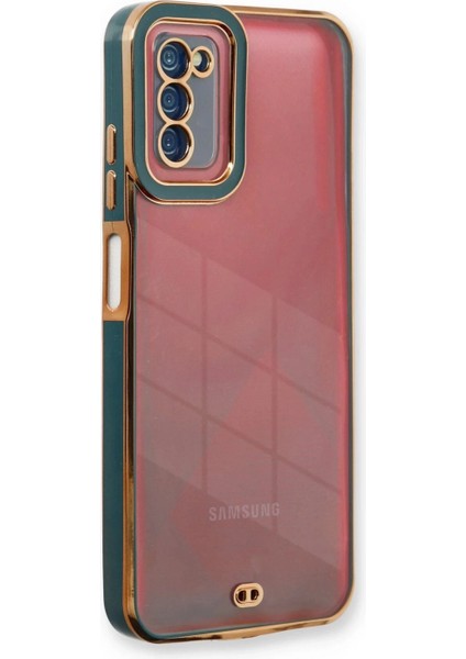 Samsung Galaxy A03S Kılıf Liva Lens Silikon - Yeşil (K95)