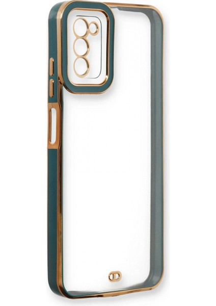 Samsung Galaxy A03S Kılıf Liva Lens Silikon - Yeşil (K95) fırsatları