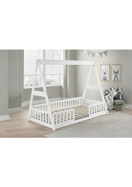 Piramit House Montessori Karyola: Çocuğunuzun Hayallerindeki Güvenli Ev! 90X190 1.sınıf Mdf fırsatları