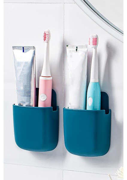 Yapıştırmalı Telefon Kumanda Tutucu Mobil Şarj Priz Askısı Portatif Banyo Askısı