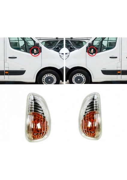 Master Iıı 2009- Ayna Sinyali Beyaz Sol Oem No (4405993)