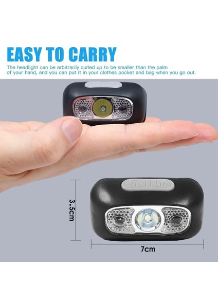 Buğz Baretta BRT61 Xpe Pearls LED Hareket Sensörlü Mini USB Şarjlı Kafa Feneri modelleri