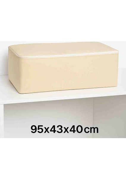Hurç Tekli 95×43×40 cm Açık Krem | Çok Amaçlı Saklama ve Düzenleme Hurcu modelleri