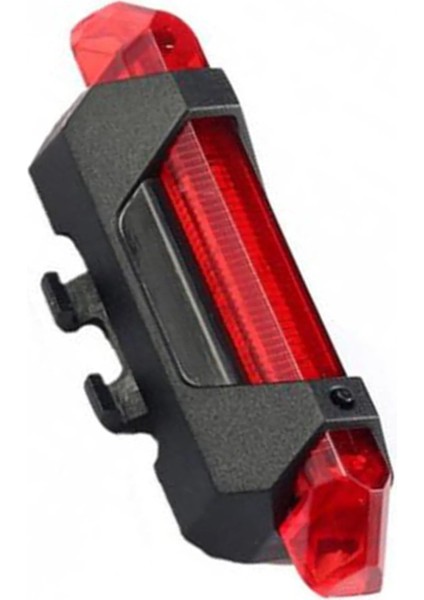 Güçlü Kırmızı LED Far Çok Fonksiyonlu Pilli Bisiklet LED Lazer Işığı Arka Stop Lambası 4 Modlu fiyatları