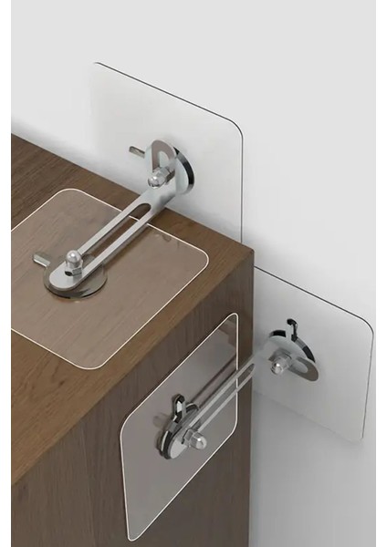 Kendinden Yapışkanlı Mobilya Sabitleme Askı Set Yeni Nesil Mobilya Sabitleme Aparatı 2 Adet fiyatları