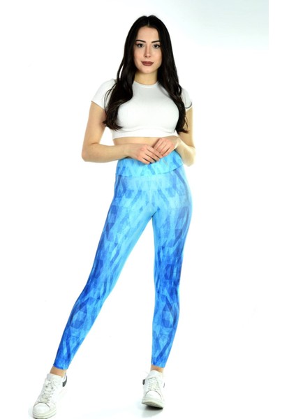 Yüksek Yel Baskılı Sporcu Tayt fiyatları