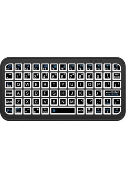 Buğz Mini Klavye Smarttv Işıklı Bluetooth Kablosuz Televizyon Ps3 Dizüstü Tabletler ve Telefonlar Için