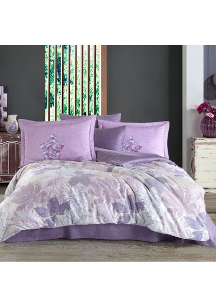 Çift Kişilik Saten Nev Juilet Lila