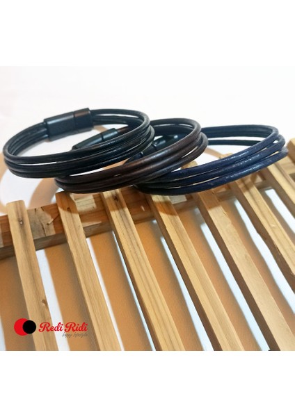 El Yapımı Deri Bileklik MODEL.6209-3
